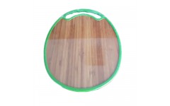 Доска кухонная 35*35*1,2 из пластика с поверхностью из бамбука (24)